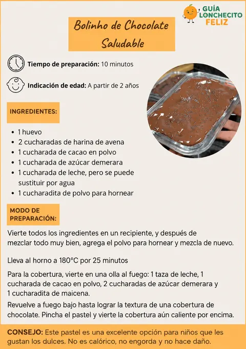 Cardápio 2 - Guía Lonchecito Feliz